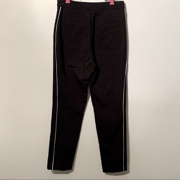 Zara Black Pants w/ White Trim - Picture 2 of 9